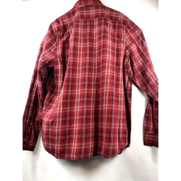 Buffalo David Bitton Shirt Mens XXL Long Sleeve Red Plaid 100% Cotton Modern $69 - Picture 5 of 5